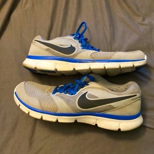 Nike Men's Flex Experience Run 3 Running Shoes Grey/Cobalt